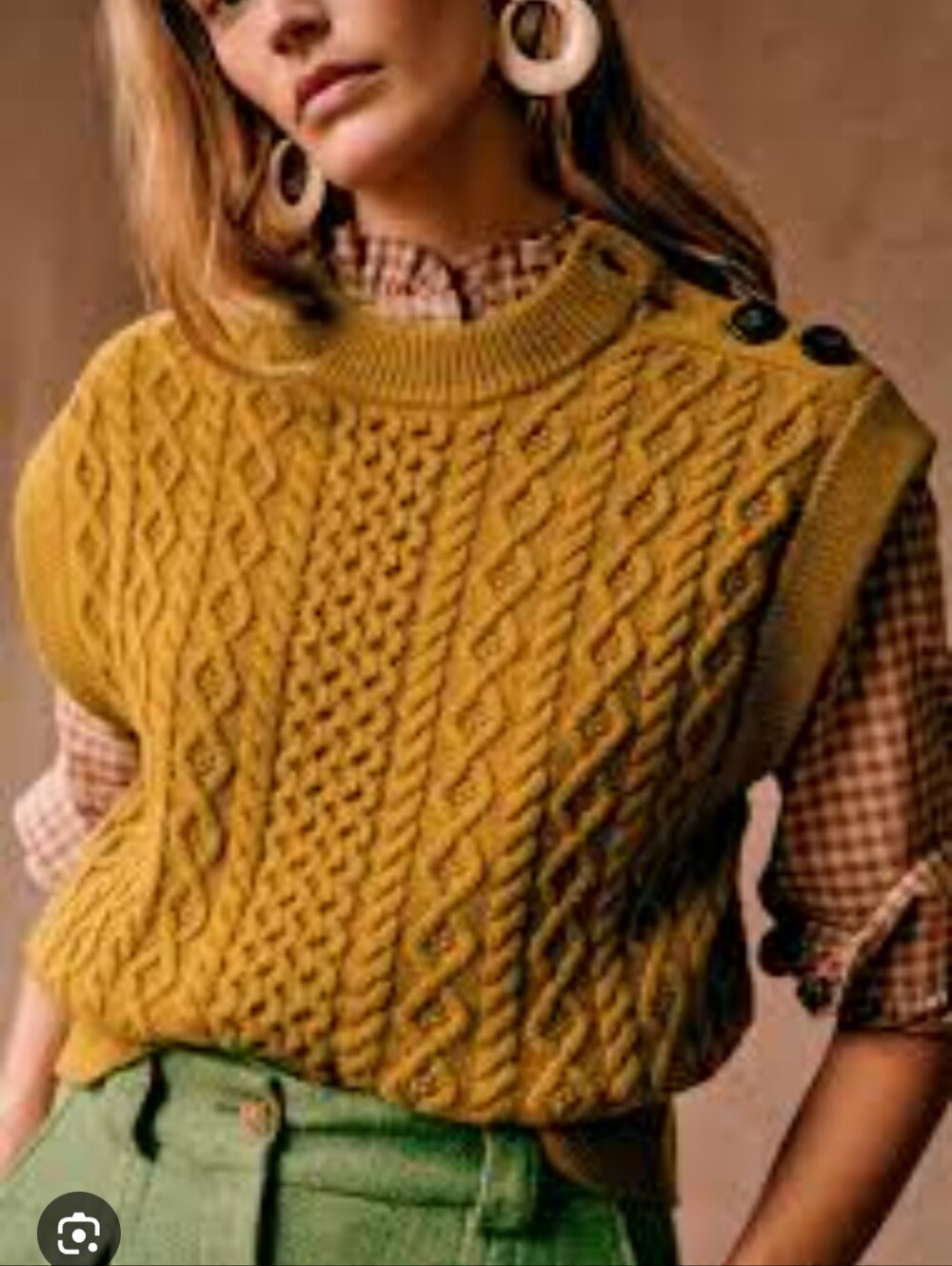 Sezane Gregoire Knit Sleeveless Sweater Vest - Size Small